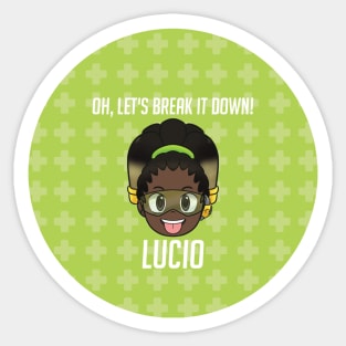 Lucio chibi OW Sticker